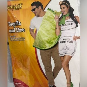 Spirit Halloween Tequila and Lime Couples Costume Set Adult Small